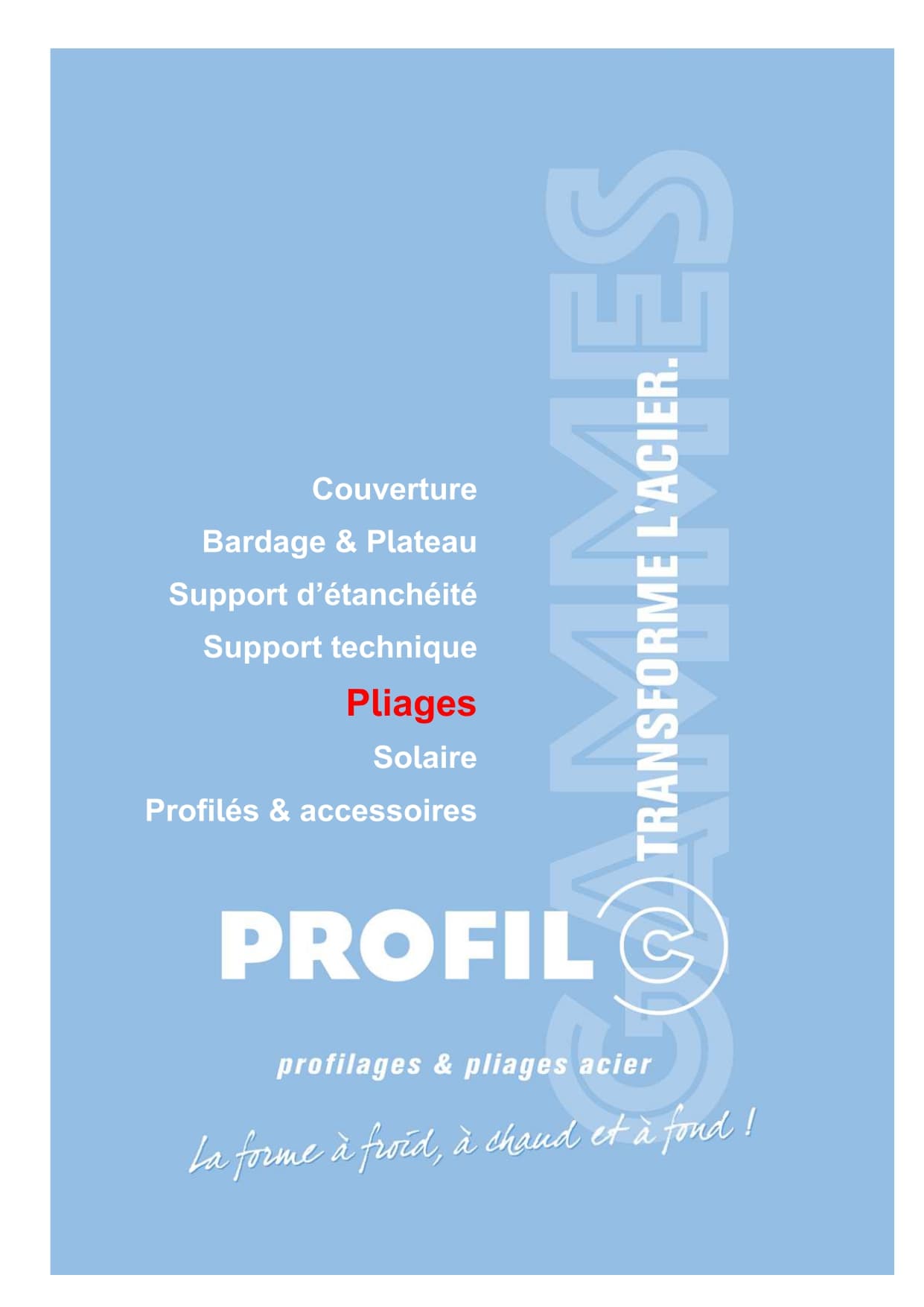 Couverture Catalogue Pliages